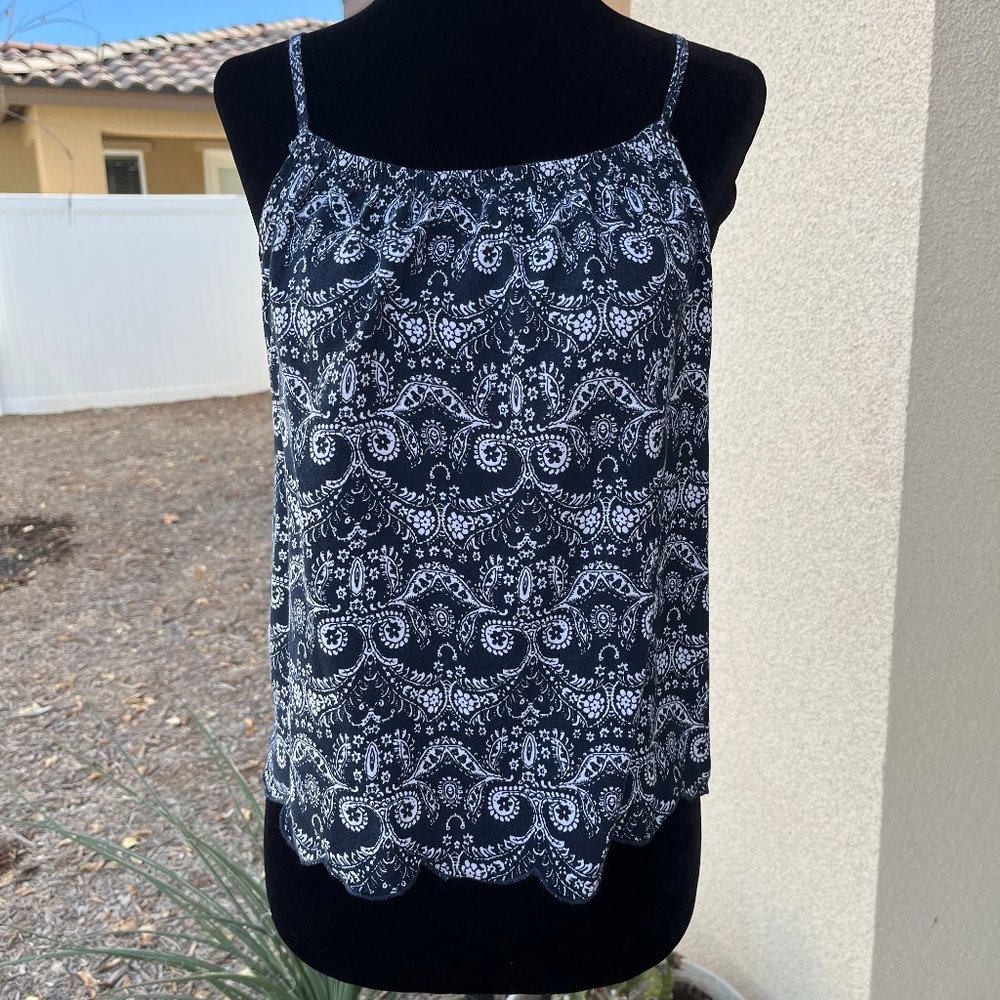 oboe Black Camisole Crop Top Women Size Small